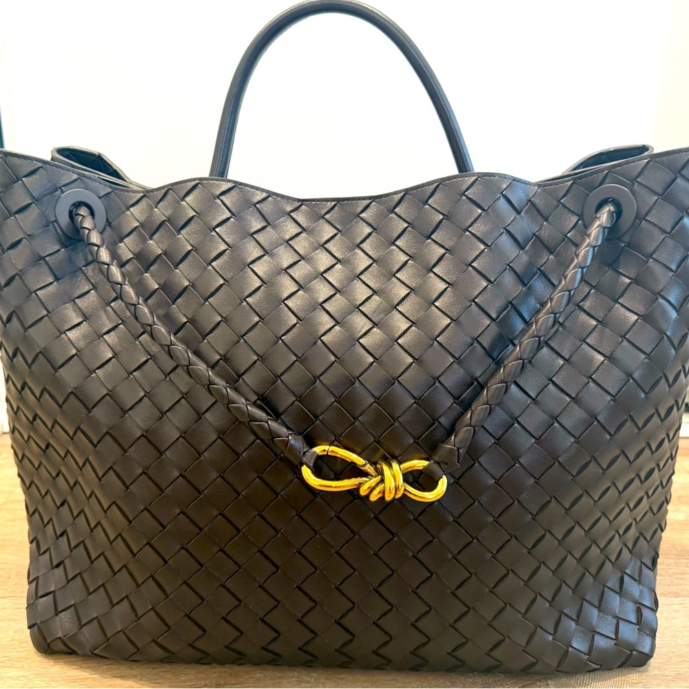 Bottega Veneta large Andiamo tote bag fondant / brown